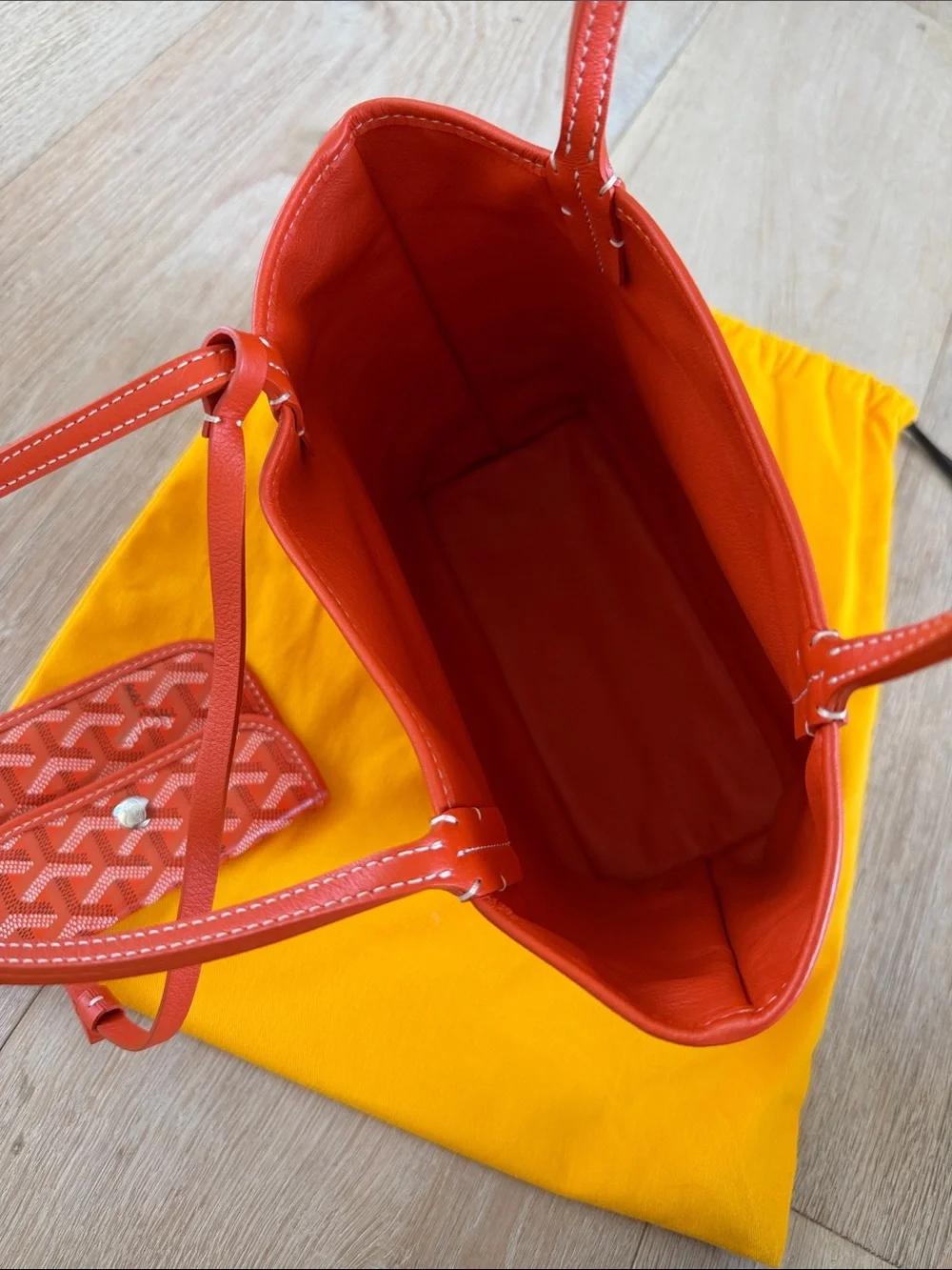 Goyard St. Louis Small Tote with Cardholder - Orange - brand new never used